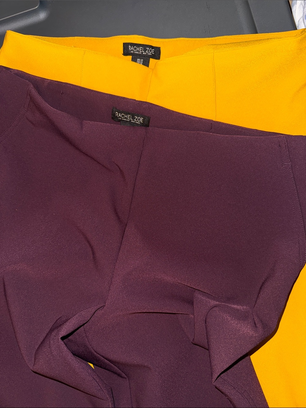Rachel Zoe  crop capri dress Pants in Mustard and Plum bundle